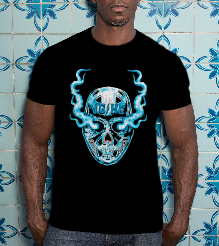Violent Gentlemen Hockey Club VGHC Skull Mask Smoky Blue T-Shirt