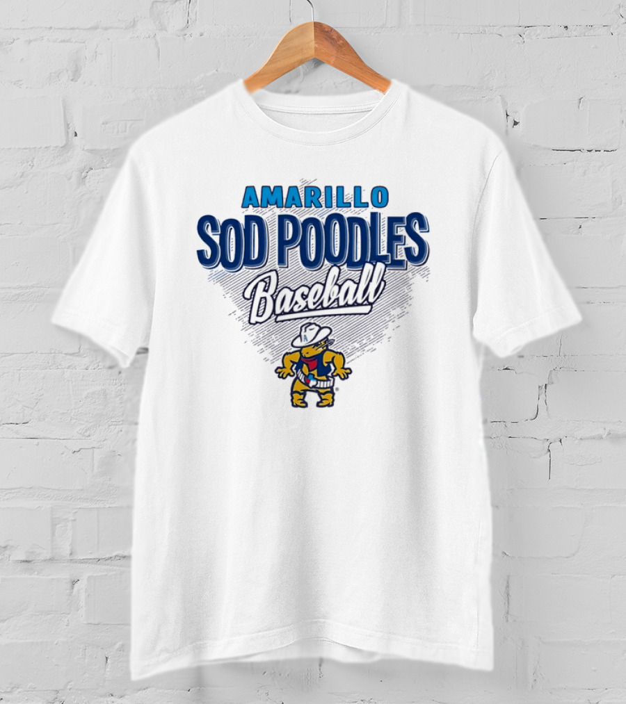 Amarillo Sod Poodles Baseball Team Logo MiLB T-Shirt