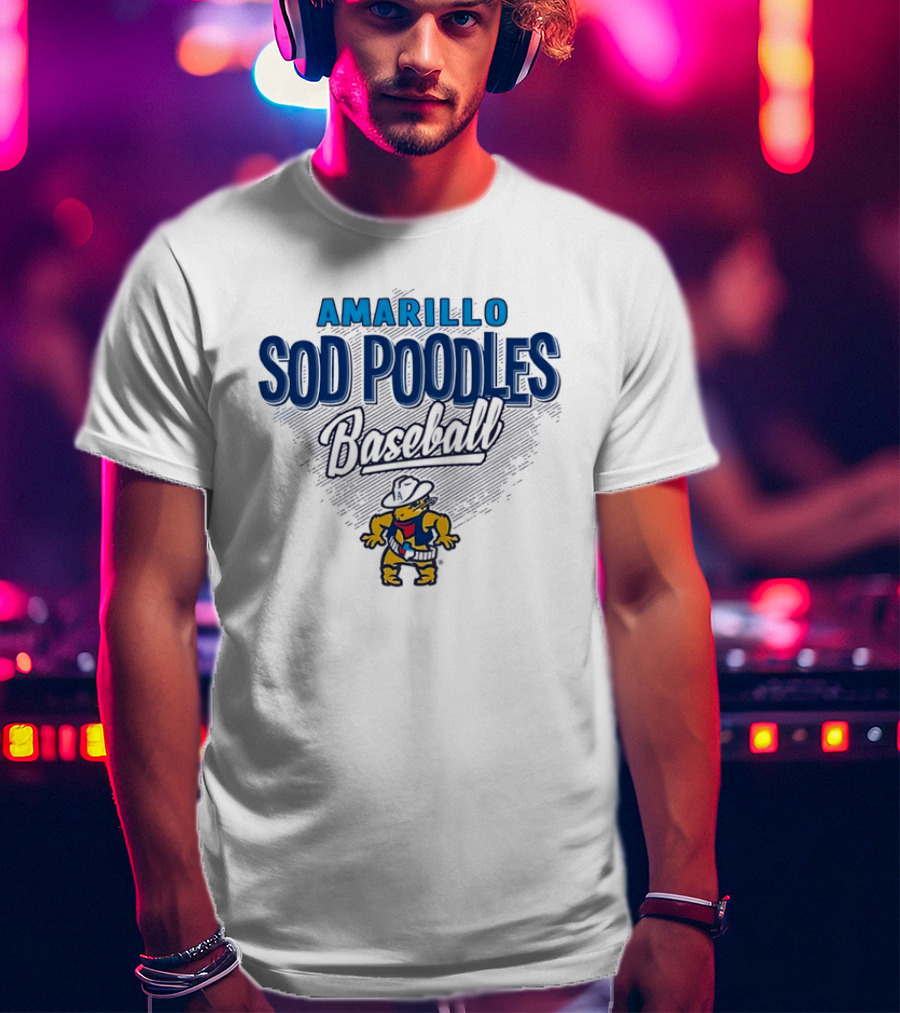 Amarillo Sod Poodles Baseball Team Logo MiLB T-Shirt