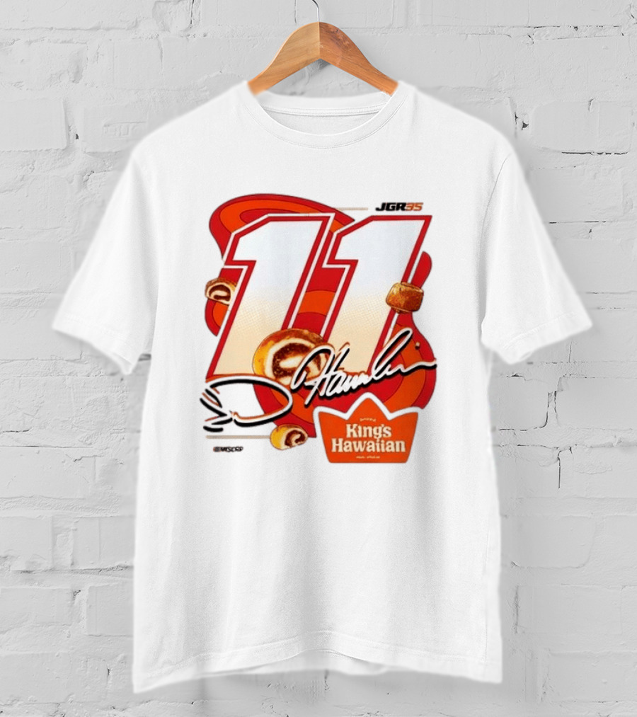 Denny Hamlin 11 JGR Nascar King's Hawaiian Cinnamon Bites T-Shirt