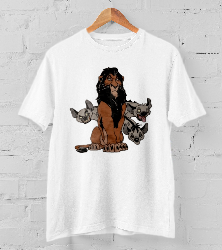 Disney The Lion King Scar And Hyenas Cartoon Characters T-Shirt