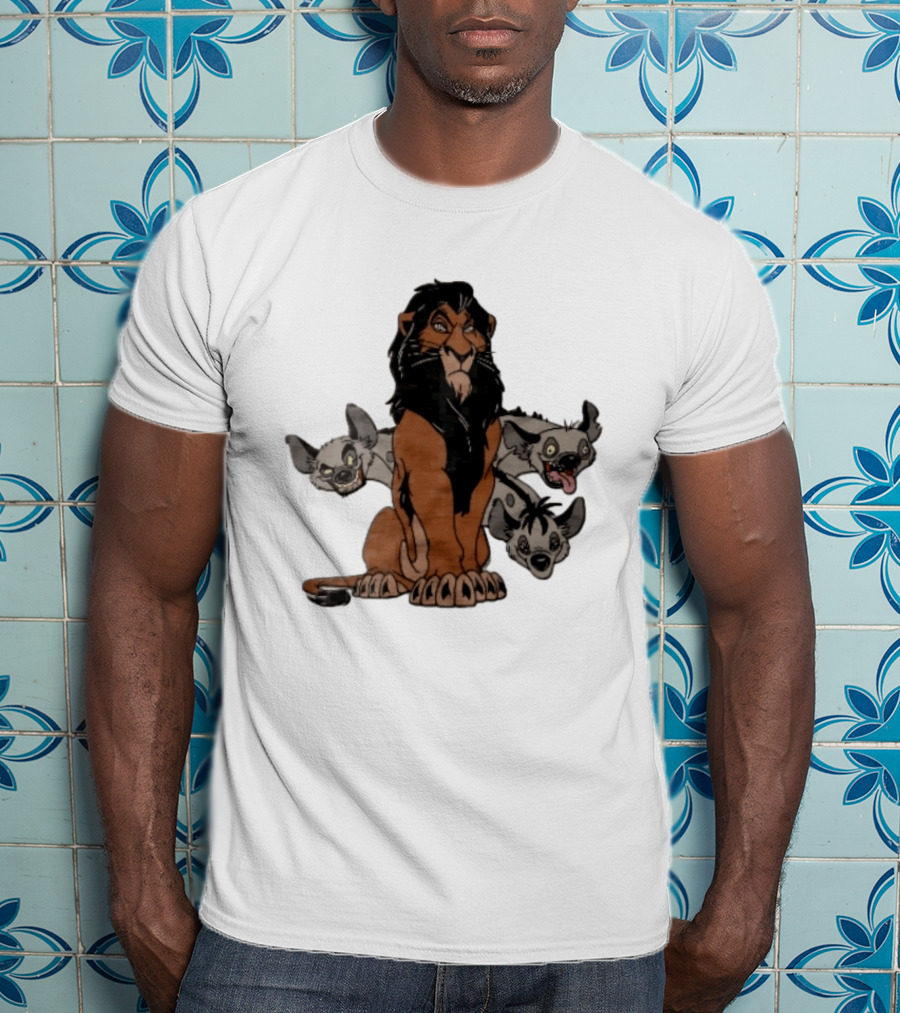Disney The Lion King Scar And Hyenas Cartoon Characters T-Shirt