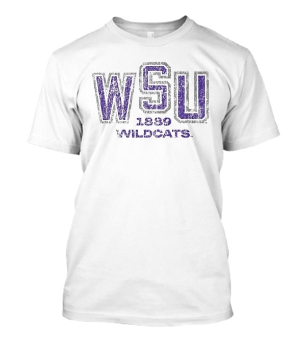WSU Wildcats 1889 Washington State University Distressed T-Shirt