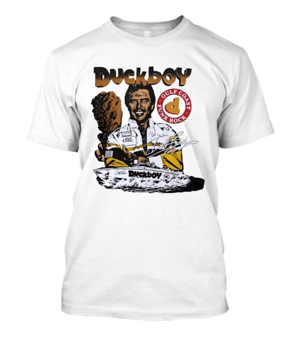 Duckboy Gulf Coast Punk Rock Diet Coke Racing Boat Signature T-Shirt