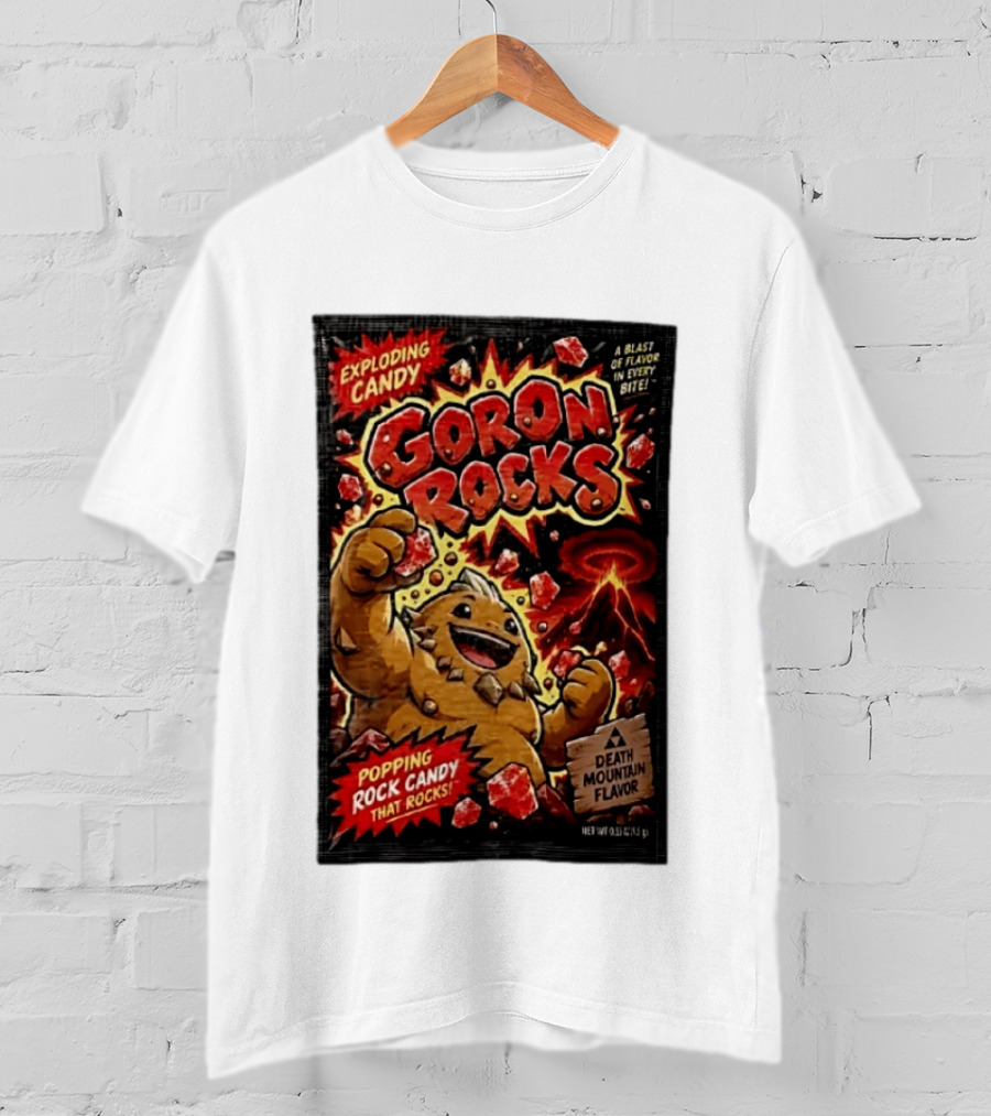 Exploding Candy Goron Rocks Death Mountain Flavor Popping Rock Candy That Rocks T-Shirt