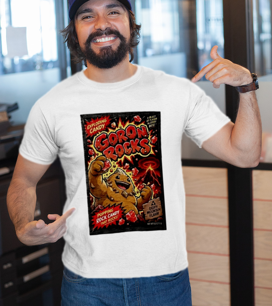 Exploding Candy Goron Rocks Death Mountain Flavor Popping Rock Candy That Rocks T-Shirt