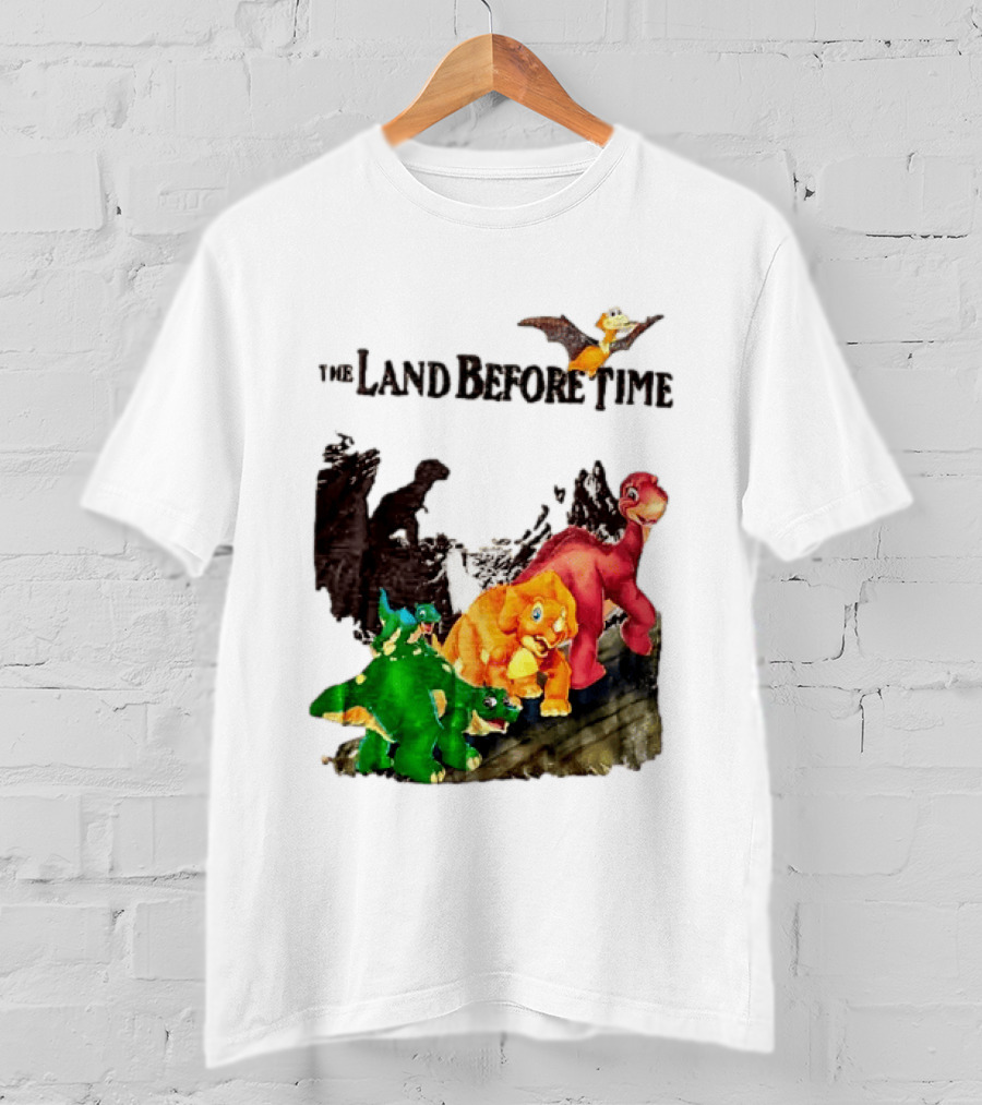 The Land Before Time Littlefoot Petrie Cera Spike Dinosaur Movie Youth T-Shirt