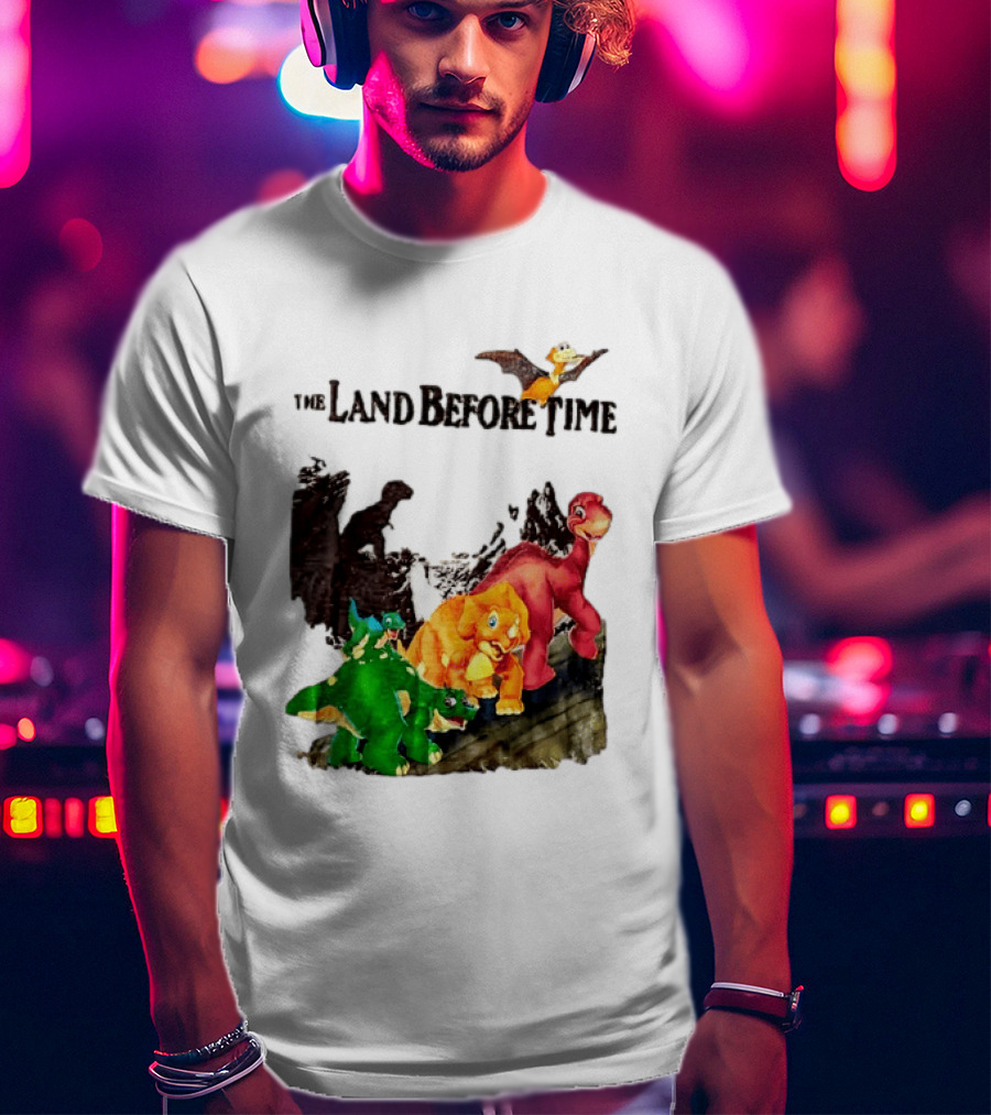 The Land Before Time Littlefoot Petrie Cera Spike Dinosaur Movie Youth T-Shirt
