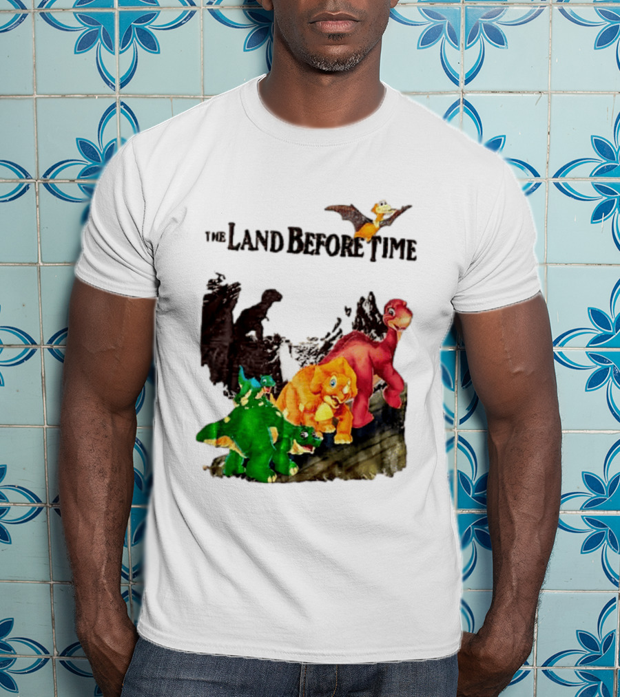 The Land Before Time Littlefoot Petrie Cera Spike Dinosaur Movie Youth T-Shirt