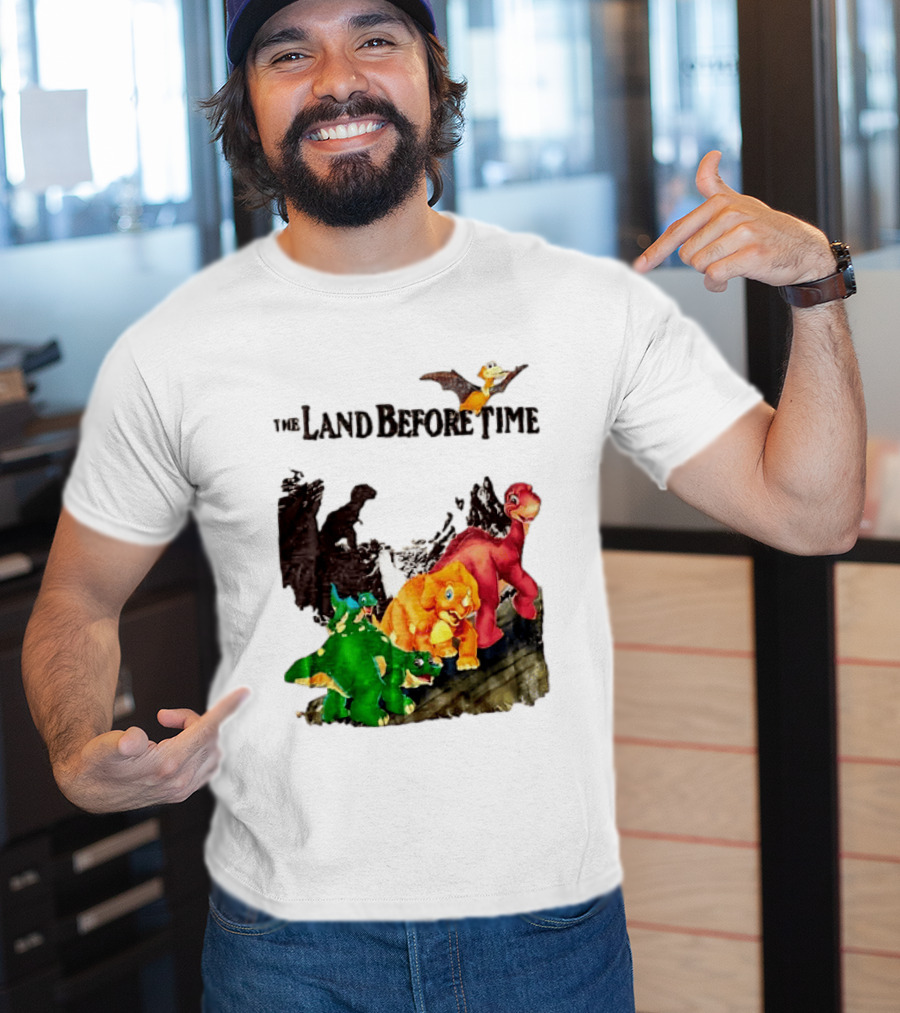 The Land Before Time Littlefoot Petrie Cera Spike Dinosaur Movie Youth T-Shirt