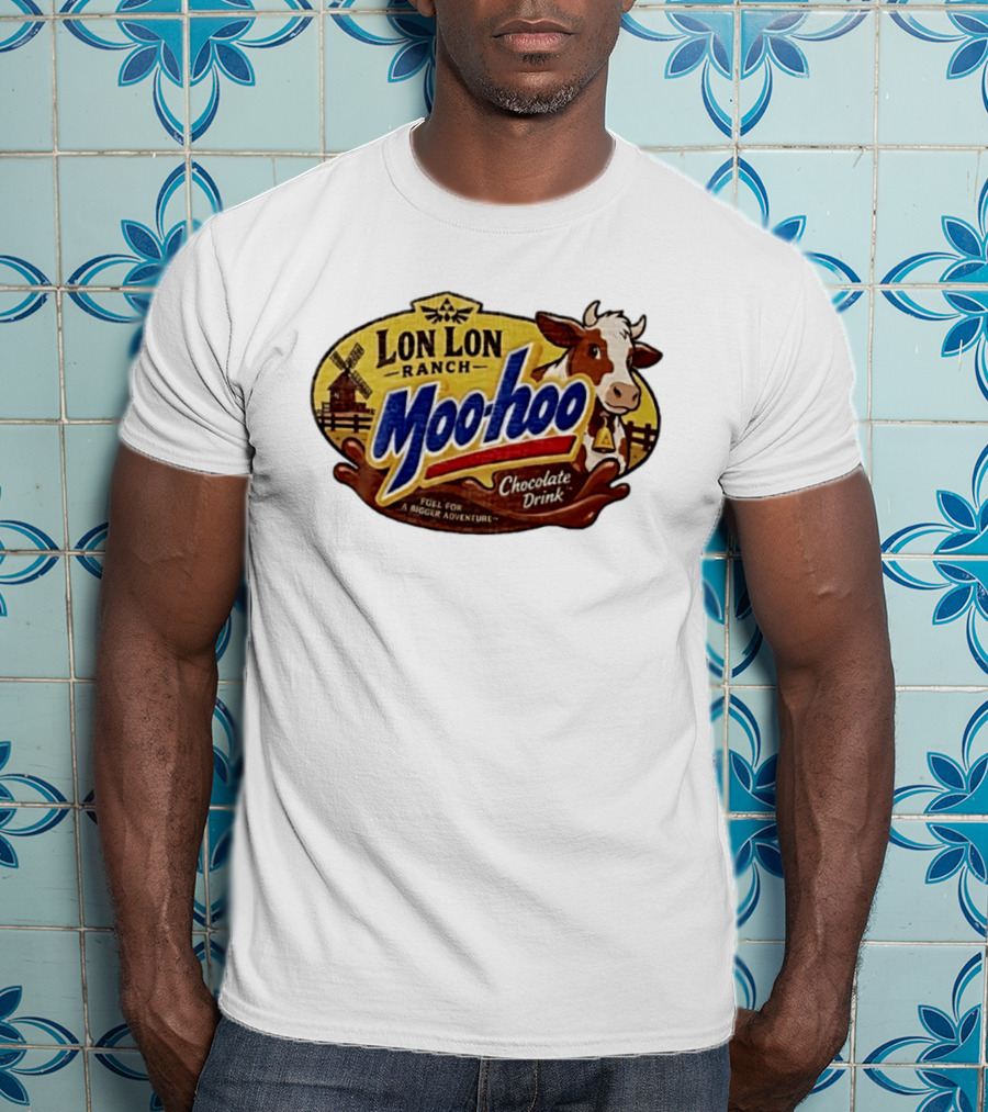 Lon Lon Ranch Moo Hoo Chocolate Drink Fuel For A Bigger Adventure Legend Of Zelda T-Shirt