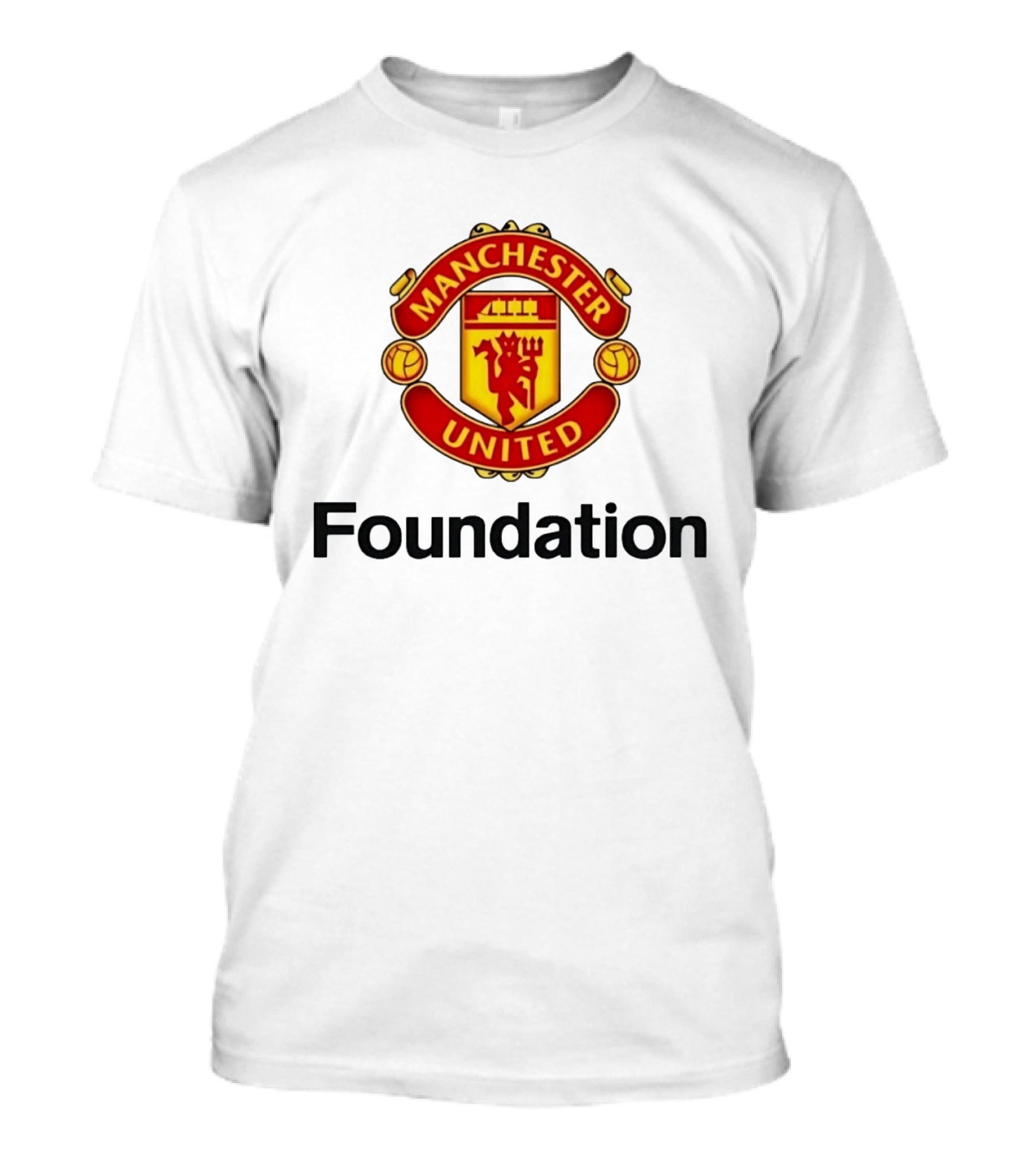 Manchester United Foundation Logo Man Utd Charity Football Initiative T-Shirt