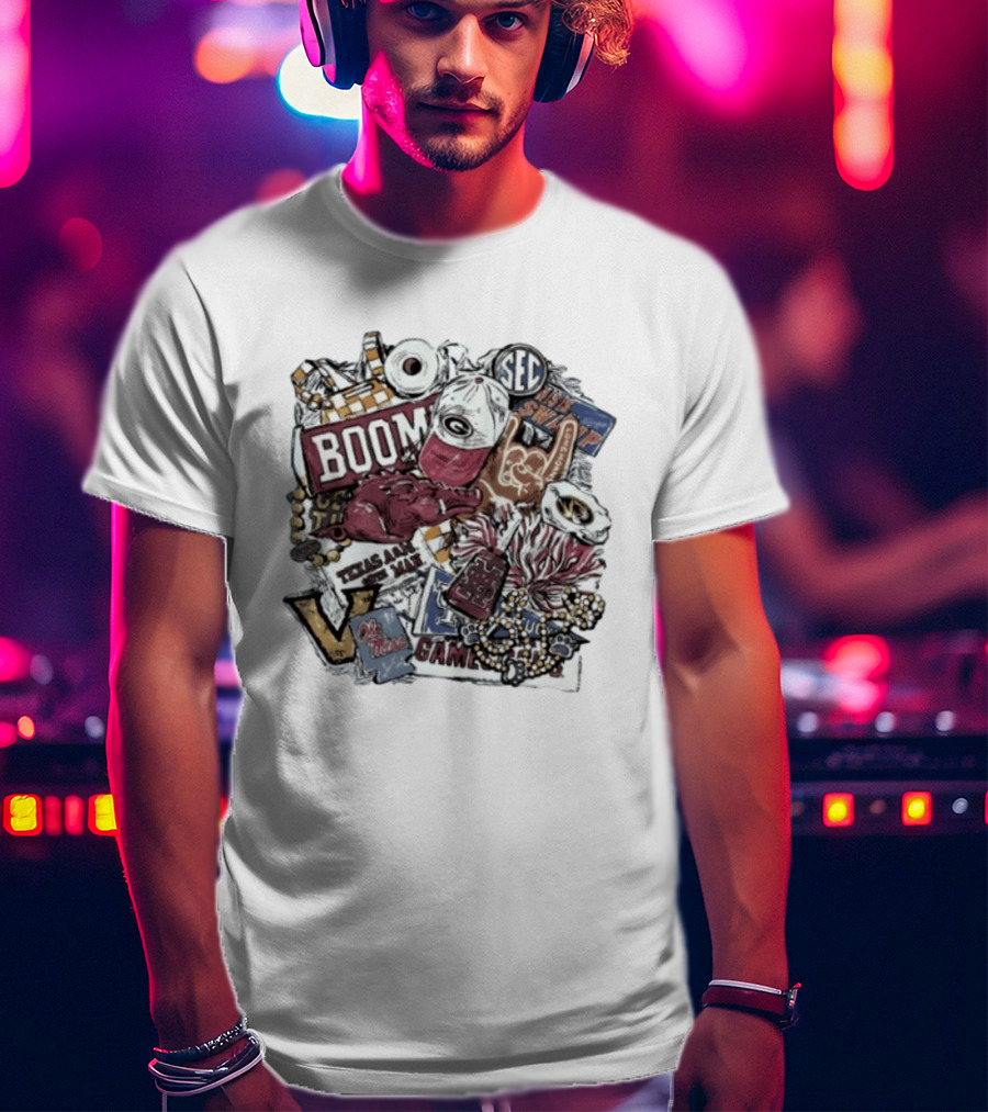 Mississippi State SEC Gameday It Just Means More Boom Tennessee Texas A&M Gators LSU Auburn T-Shirt