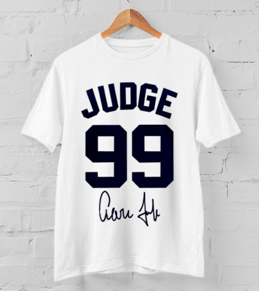 New York Yankees Judge 99 Aaron Judge Signature 2026 Welcome Back T-Shirt