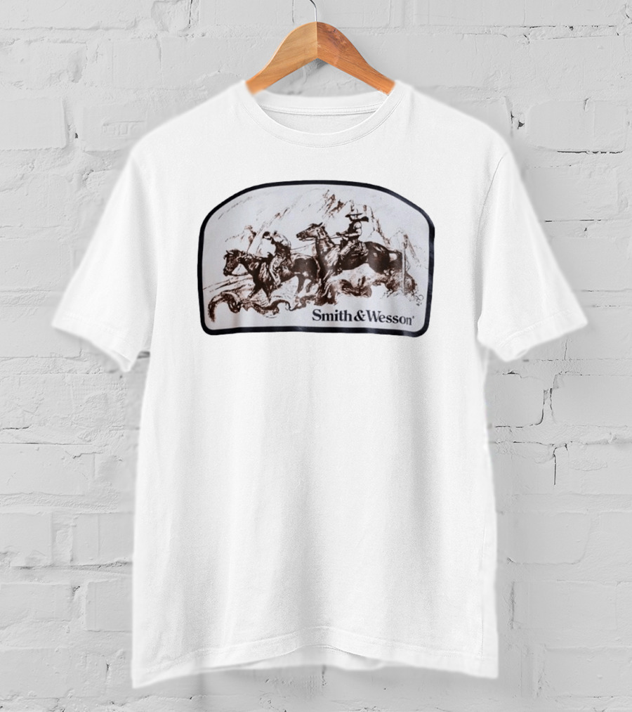 Smith & Wesson Western Cowboy Horseback Riding Adventure T-Shirt