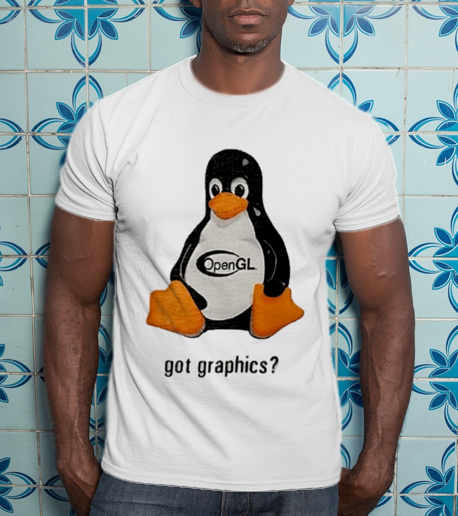 Tux Linux Penguin OpenGL Got Graphics? T-Shirt