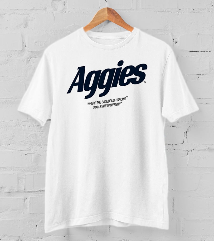 Aggies Where The Sagebrush Grows Utah State University T-Shirt