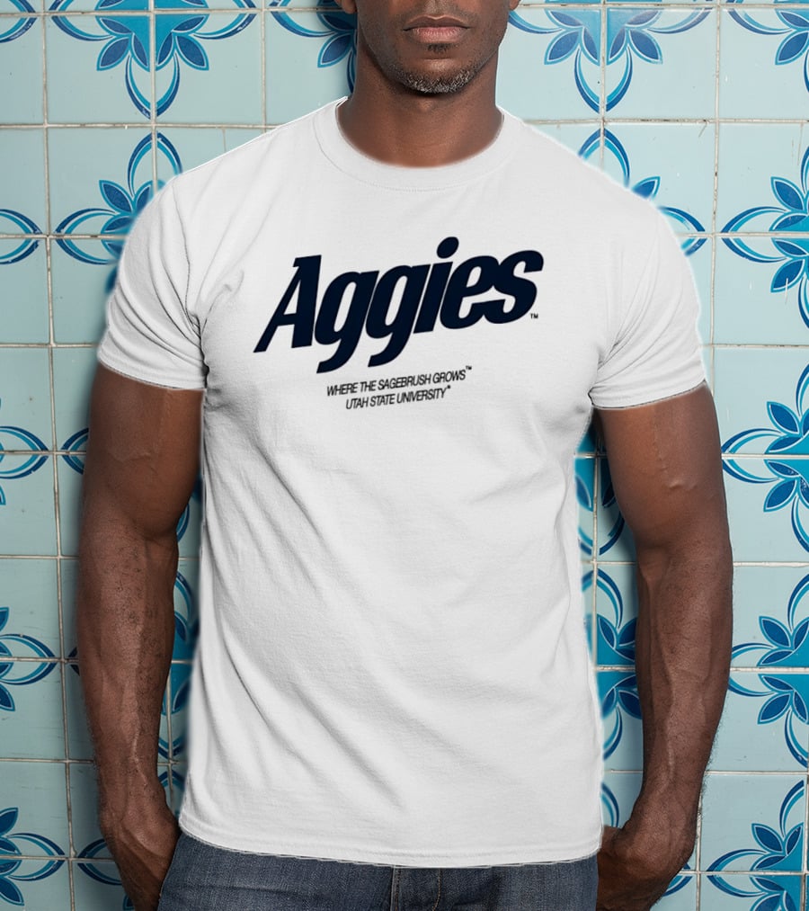 Aggies Where The Sagebrush Grows Utah State University T-Shirt