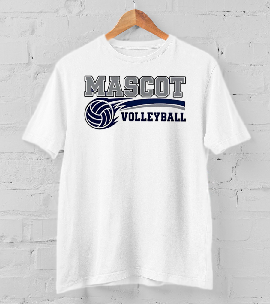 Mascot Volleyball Team Sports T-Shirt