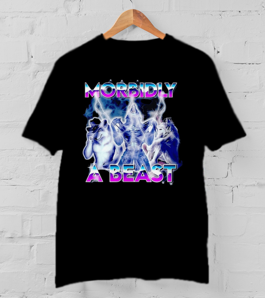 Morbidly A Beast Werewolf Aesthetic Electric Wolves T-Shirt