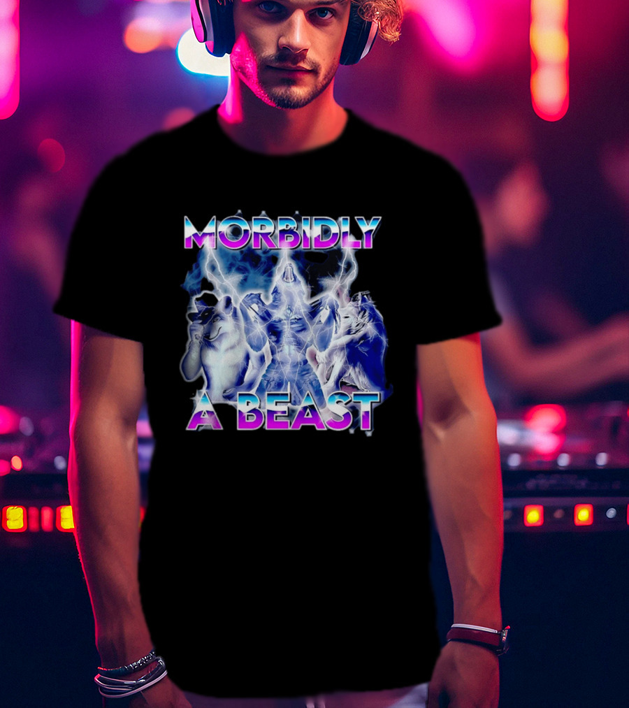 Morbidly A Beast Werewolf Aesthetic Electric Wolves T-Shirt
