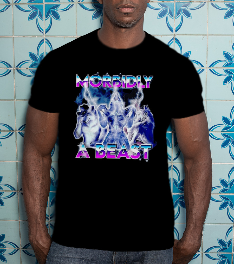 Morbidly A Beast Werewolf Aesthetic Electric Wolves T-Shirt