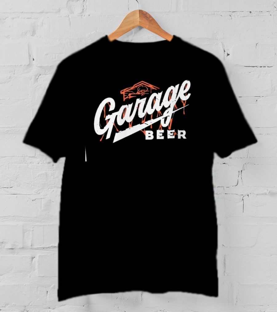 Garage Beer Distressed Style Vintage Aesthetic T-Shirt