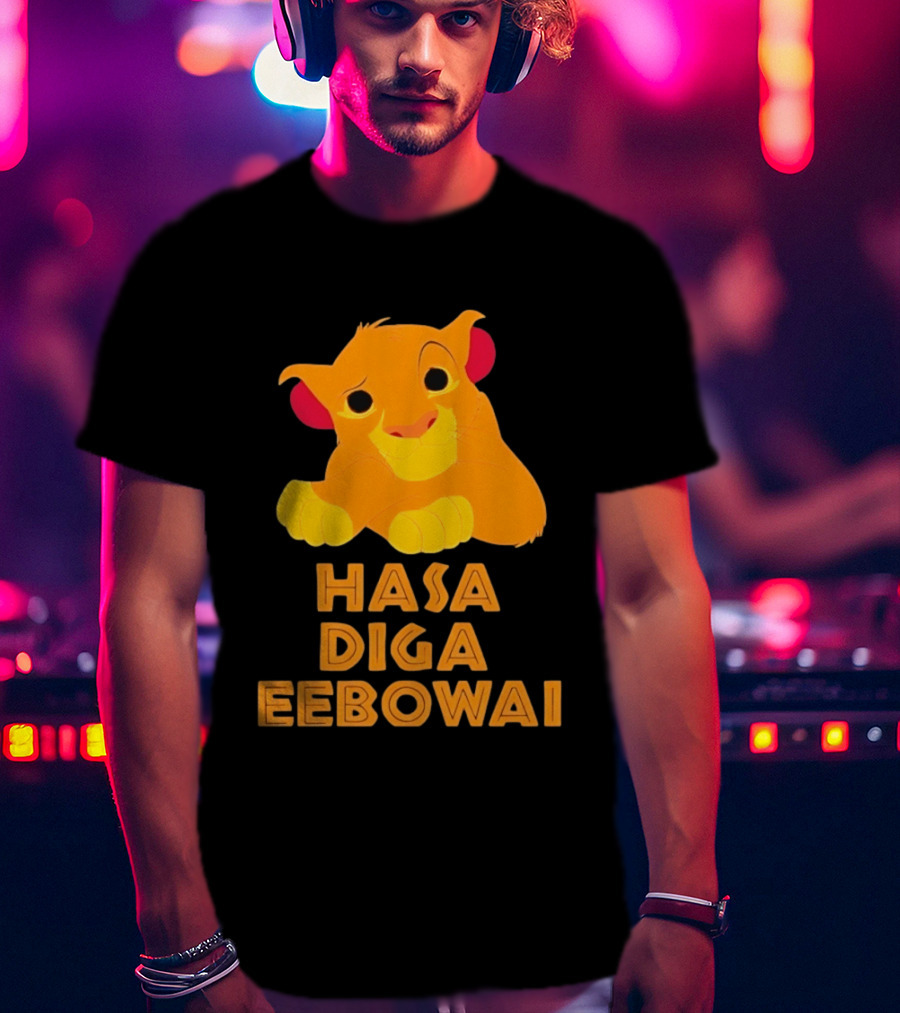 Simba Hasa Diga Eebowai Lion King Book Of Mormon T-Shirt