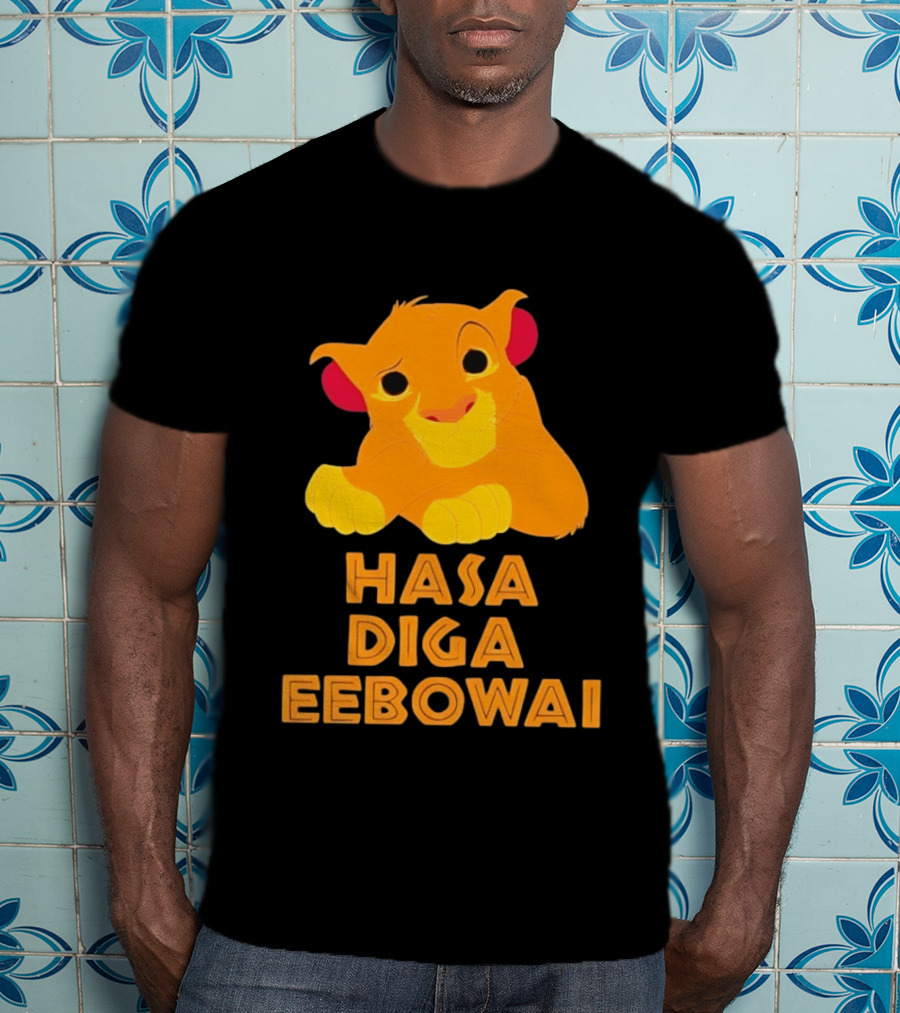 Simba Hasa Diga Eebowai Lion King Book Of Mormon T-Shirt