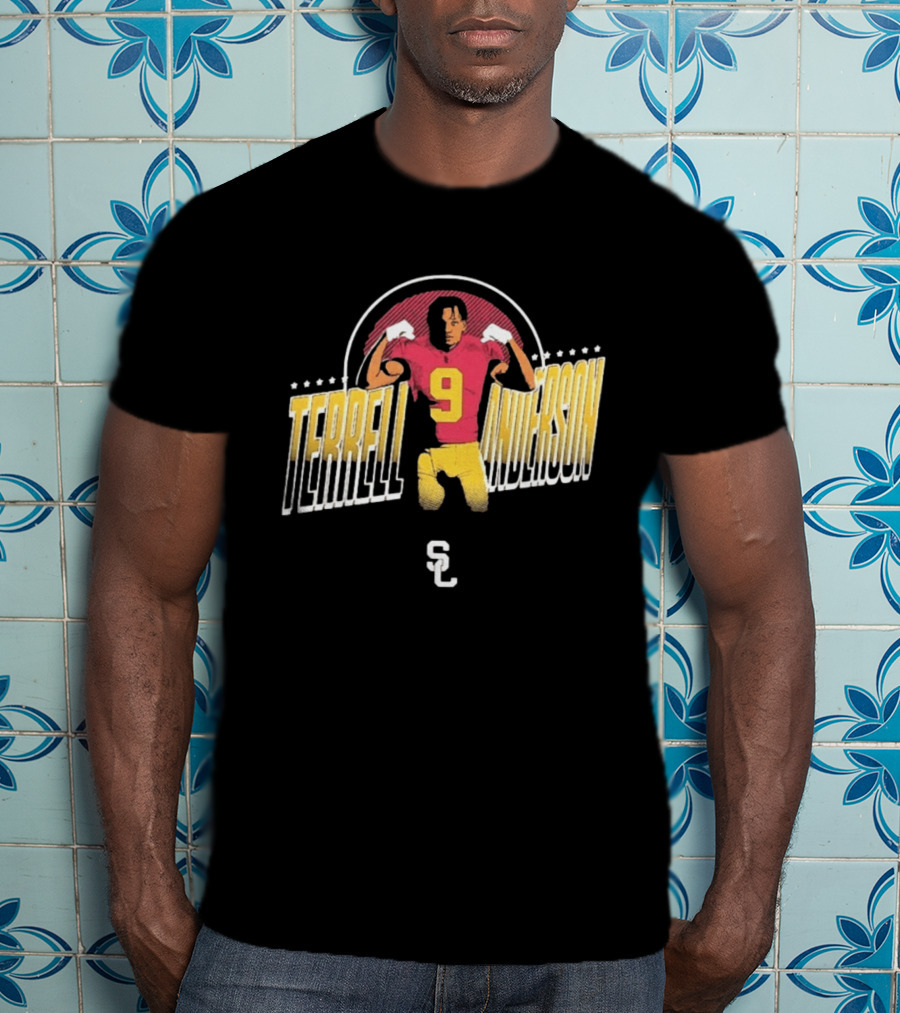 Terrell Anderson USC Trojans Football Number 9 SC T-Shirt
