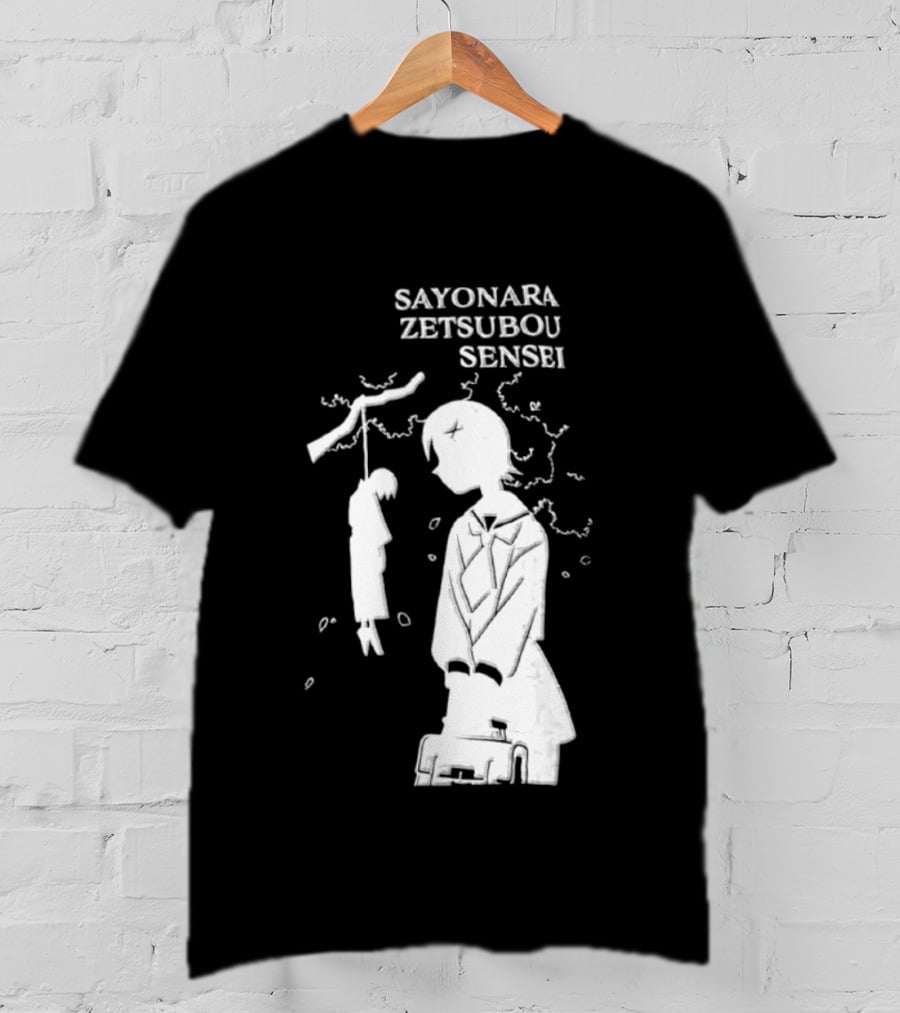 Sayonara Zetsubou Sensei Kafuka Fuura Nozomu Itoshiki T-Shirt