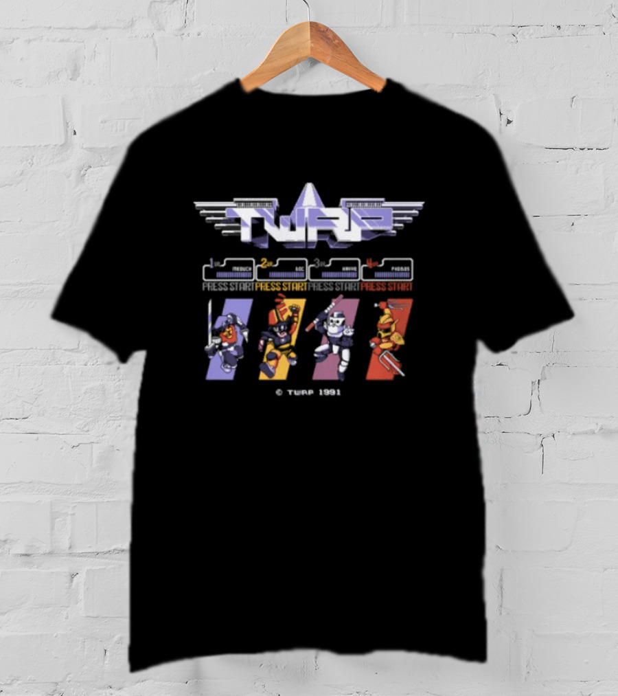TWRP TMNT Redux 8 Bit Heroes Retro 1984 Super Transformation T-Shirt