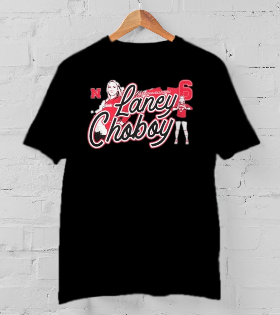 Laney Choboy Nebraska Volleyball Cornhusker Graffiti Style 6 T-Shirt