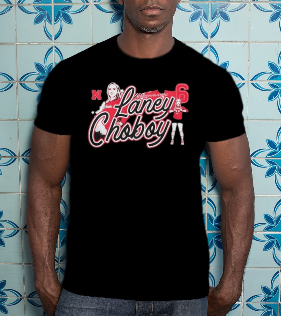 Laney Choboy Nebraska Volleyball Cornhusker Graffiti Style 6 T-Shirt