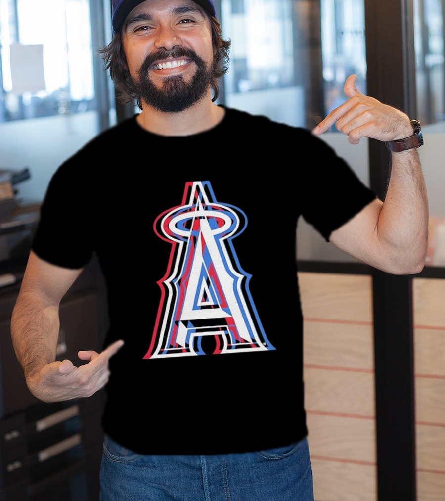 Los Angeles Angels Tri Color MLB Baseball T-Shirt