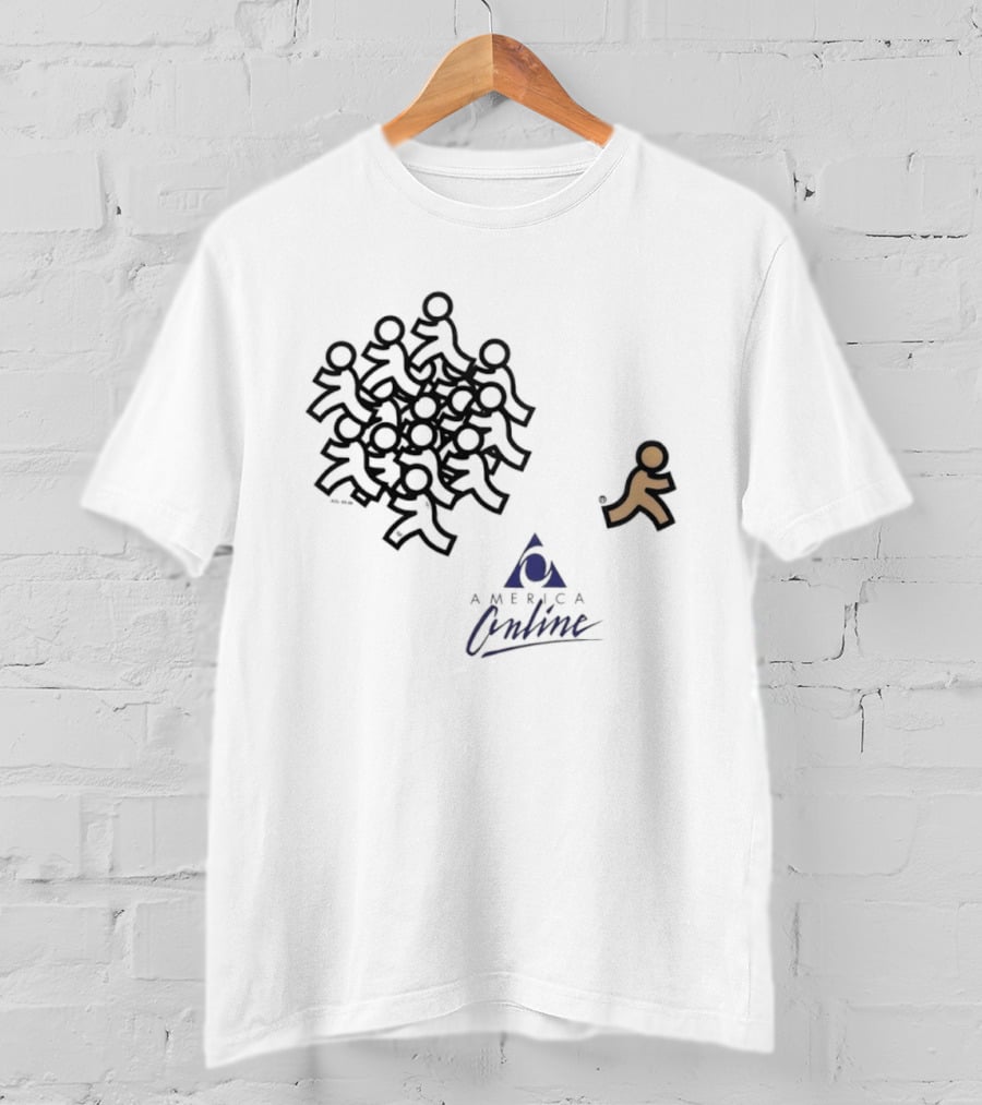 America Online AOL 92 00 90s Internet T-Shirt