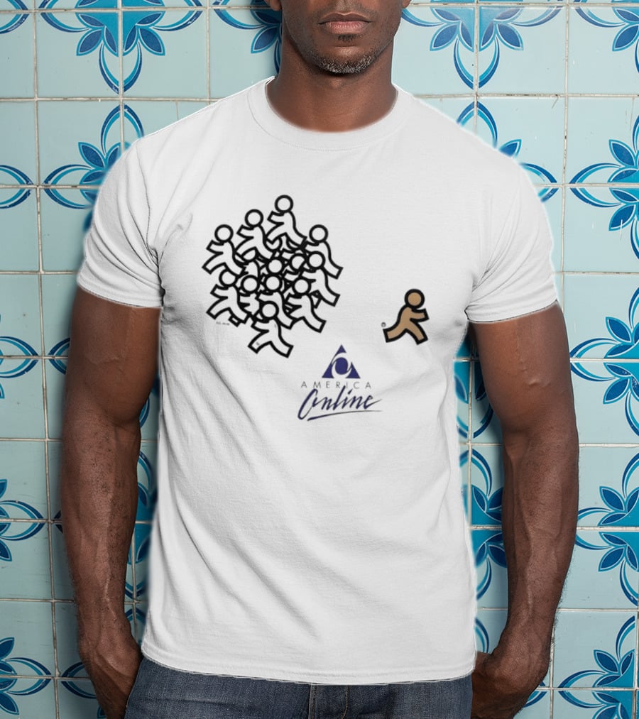 America Online AOL 92 00 90s Internet T-Shirt