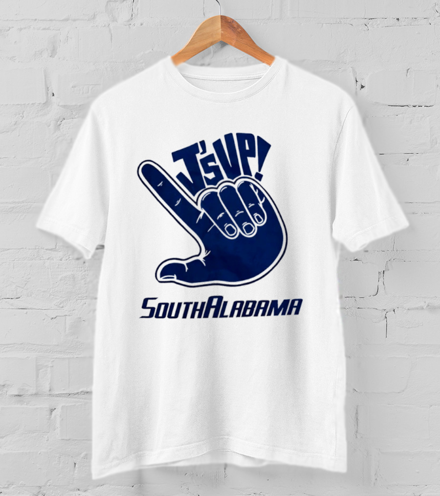 J's Up South Alabama Jaguars Hand Sign Fan Gear T-Shirt
