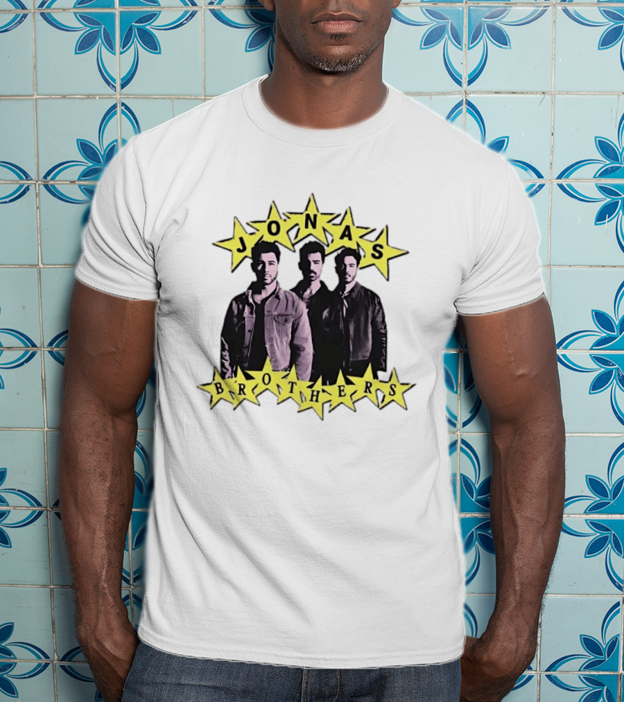 Jonas Brothers Star Pop Band Iconic Music Trio T-Shirt
