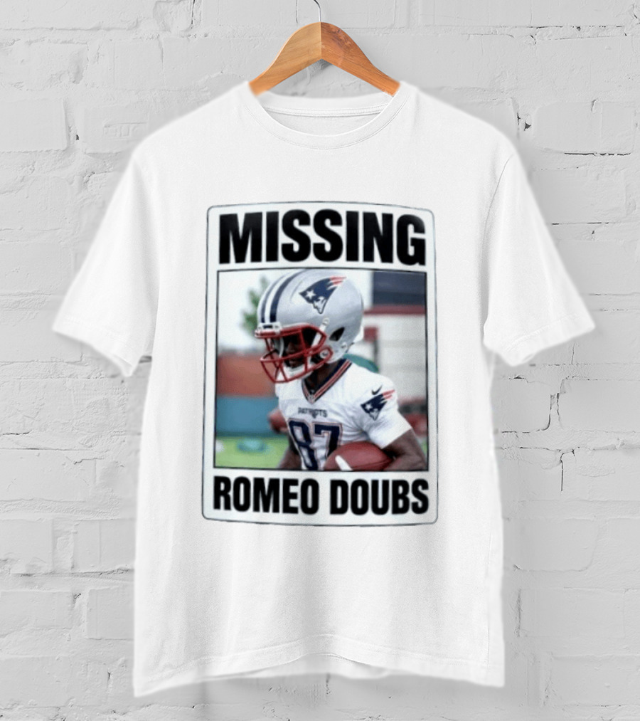 Missing Romeo Doubs New England Patriots T-Shirt