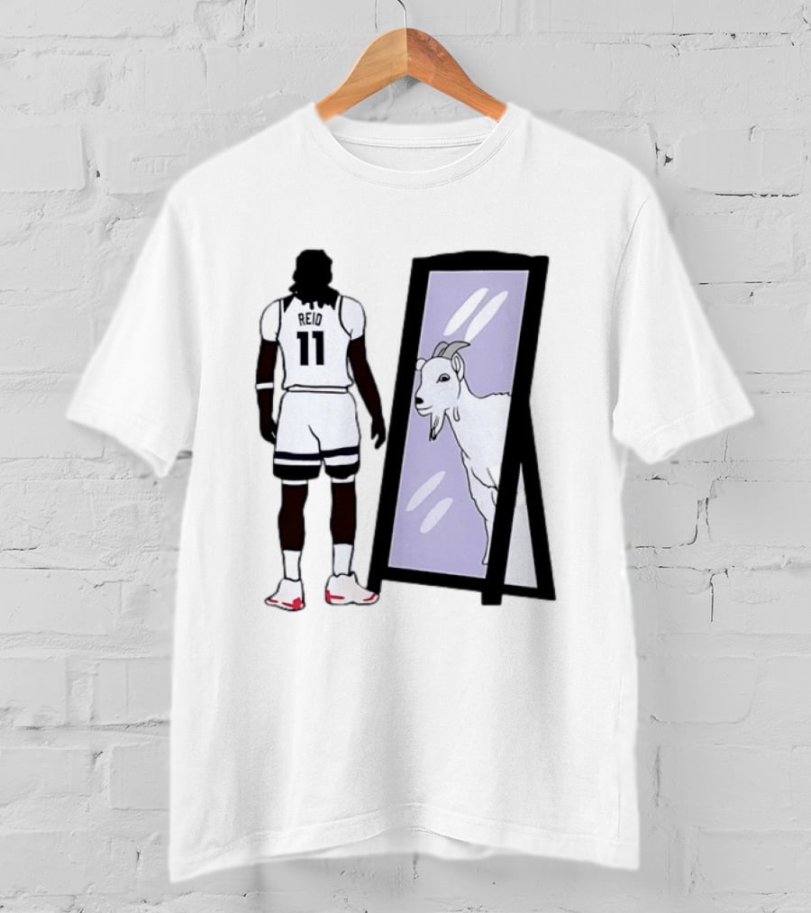 Naz Reid 11 Minnesota Timberwolves Looking Into Mirror Goat T-Shirt