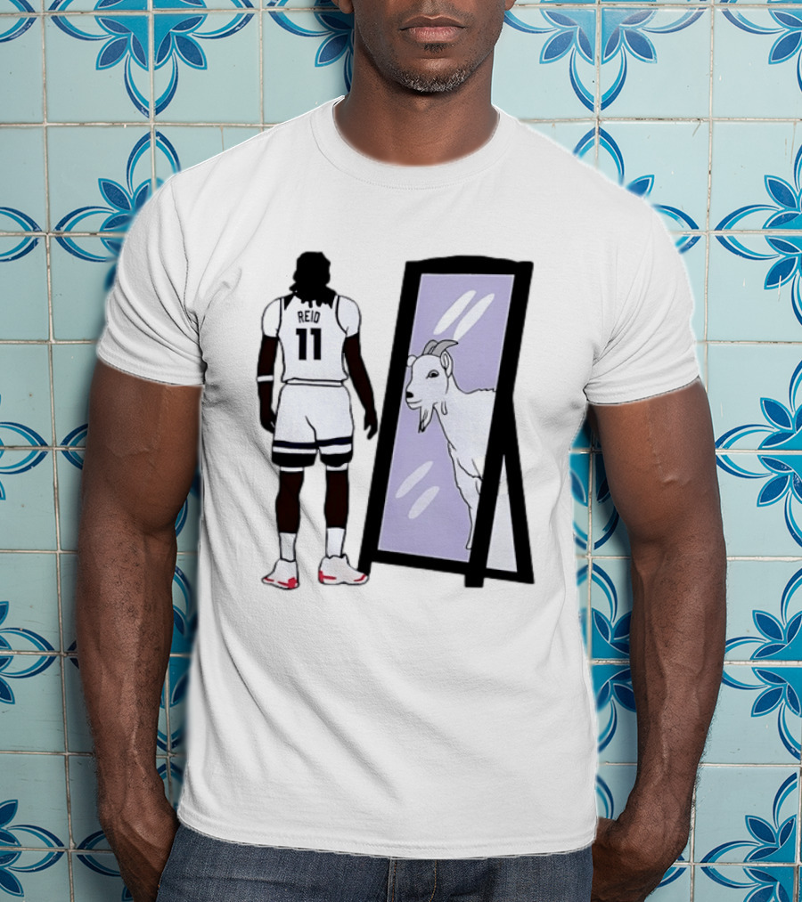 Naz Reid 11 Minnesota Timberwolves Looking Into Mirror Goat T-Shirt