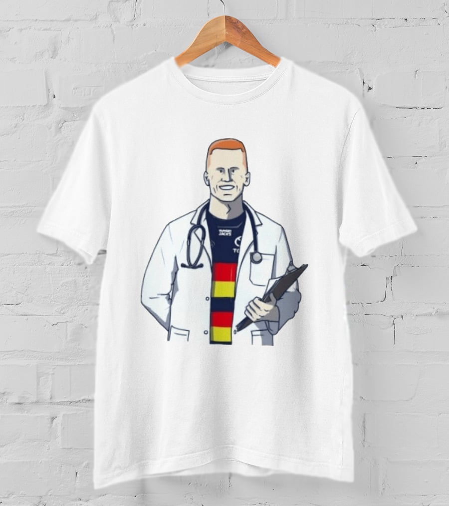 Reilly O'Brien Doctor Prescribed Adelaide Crows Stethoscope Tacos Top T-Shirt