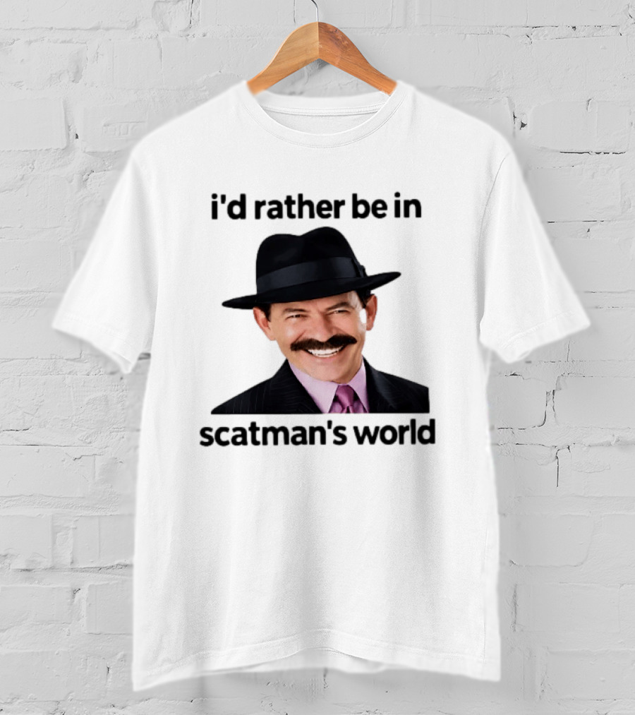 I'd Rather Be In Scatman's World Scatman John T-Shirt