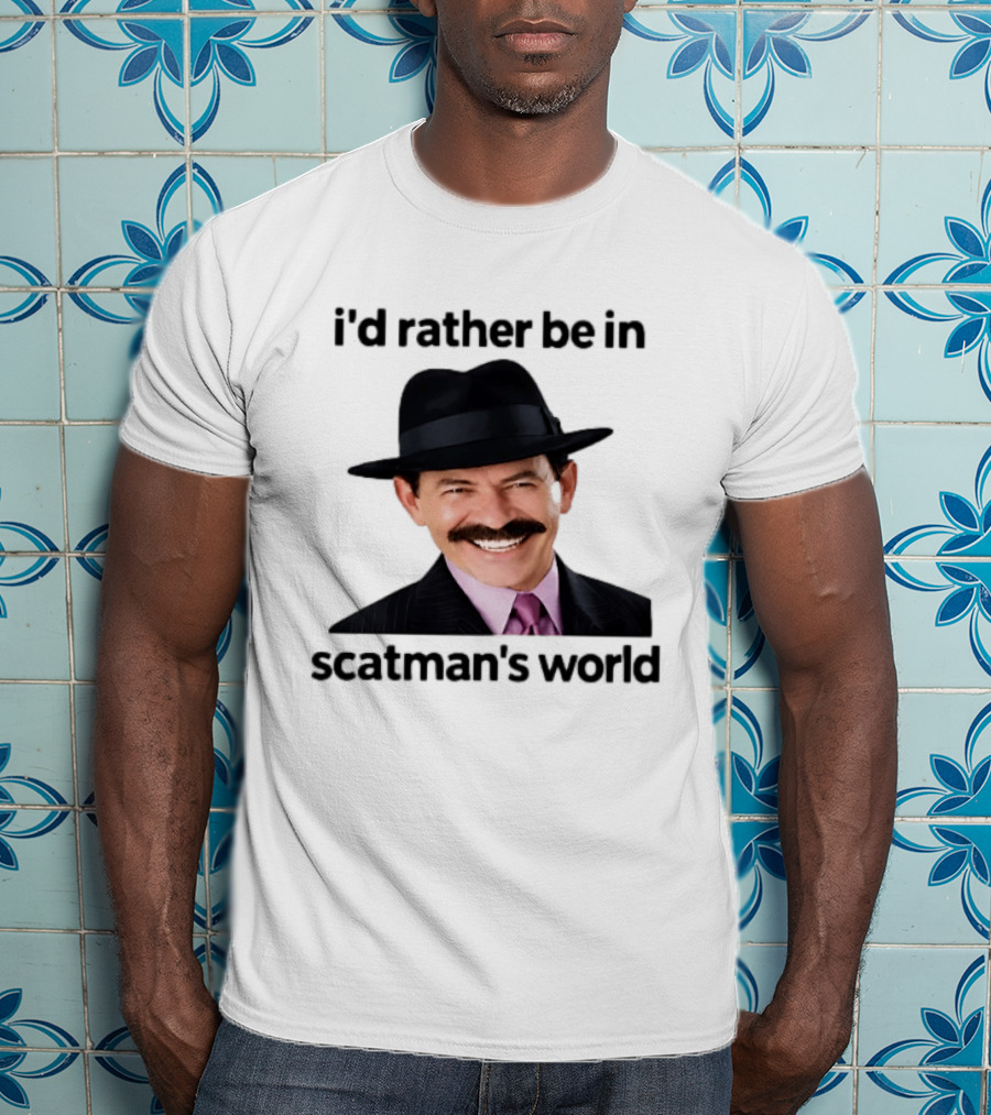 I'd Rather Be In Scatman's World Scatman John T-Shirt