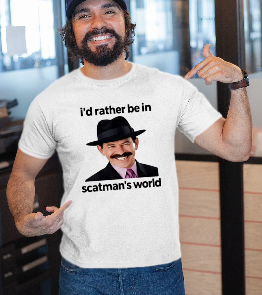 I'd Rather Be In Scatman's World Scatman John T-Shirt