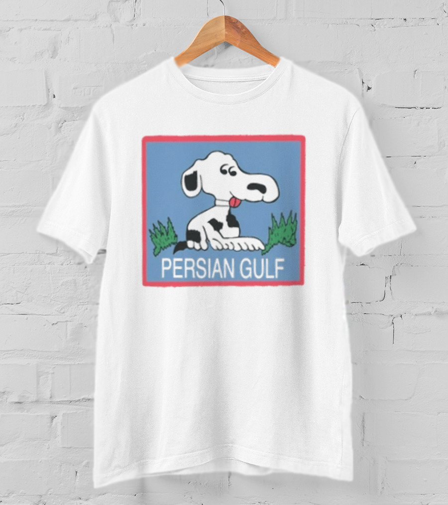 Snoopy Persian Gulf Camouflage Peanuts Cartoon T-Shirt