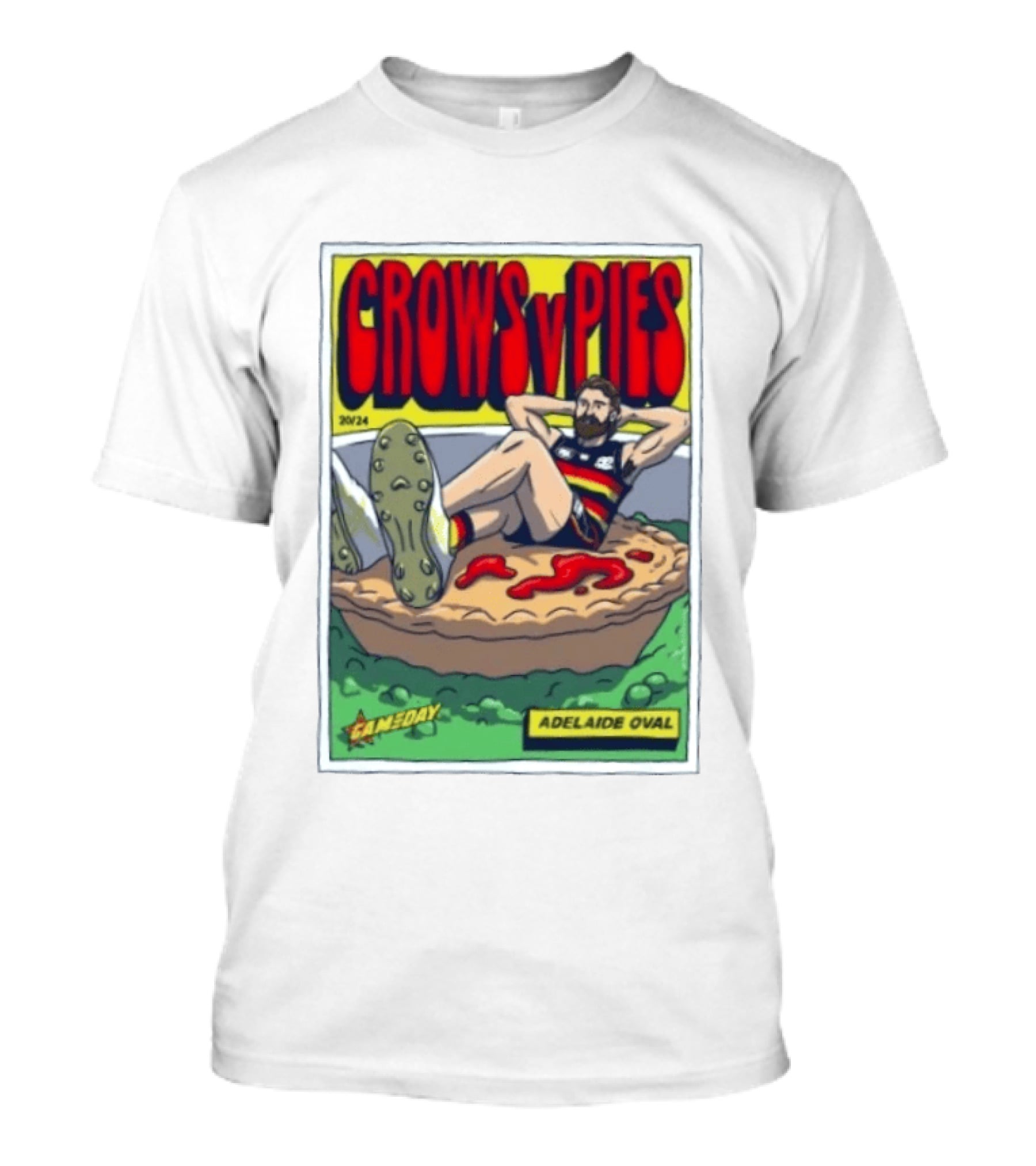 Crows V Pies Adelaide Oval Gameday 20/24 T-Shirt