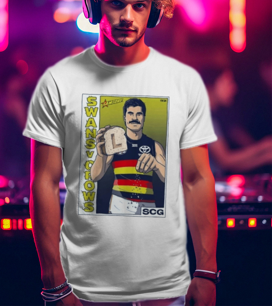 Swans Vs Crows Gameday SCG Salt Bae L Toast AFL Cartoon T-Shirt
