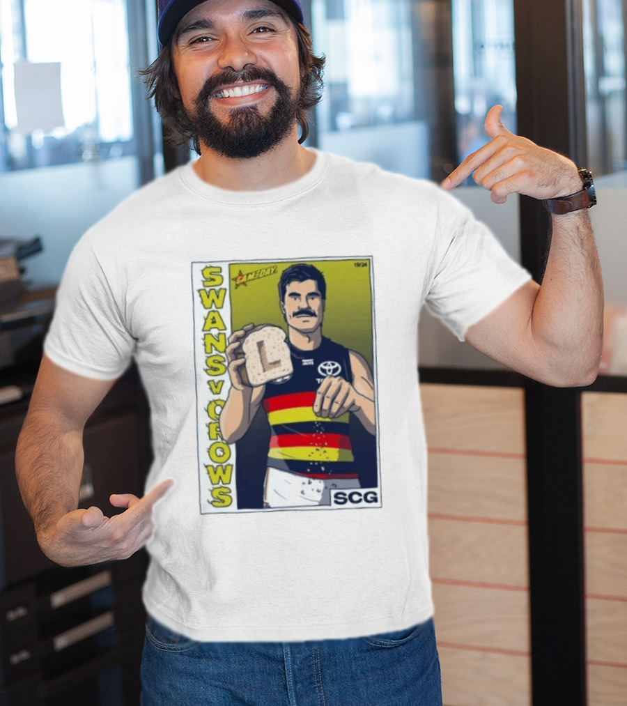 Swans Vs Crows Gameday SCG Salt Bae L Toast AFL Cartoon T-Shirt
